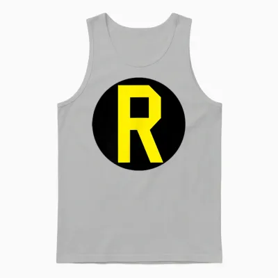 Batman Robin Left Chest Logo Unisex Tank Top - Ash