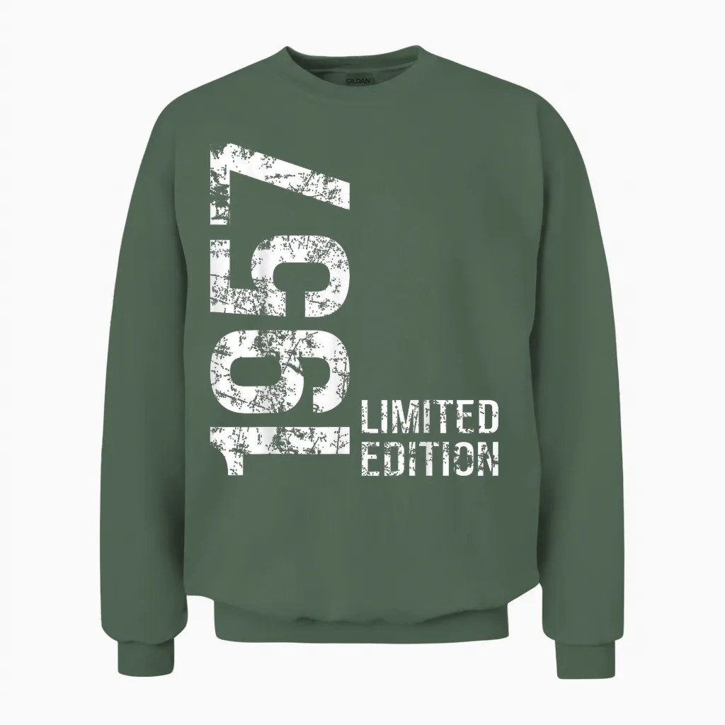 69 Geburtstag Männer 1957 Unisex Sweatshirt in Military Green