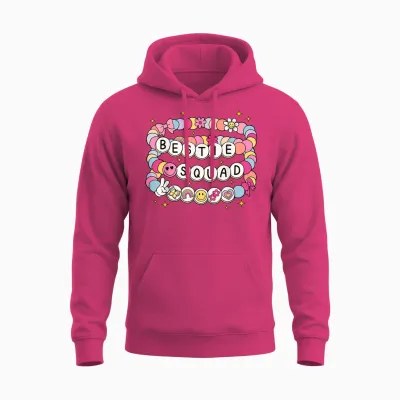 Bestie Squad Bracelets Best Friends Matching Girls Unisex Hoodie - Heliconia