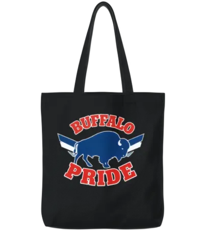Buffalo Pride Emblem Tote Bags - Black