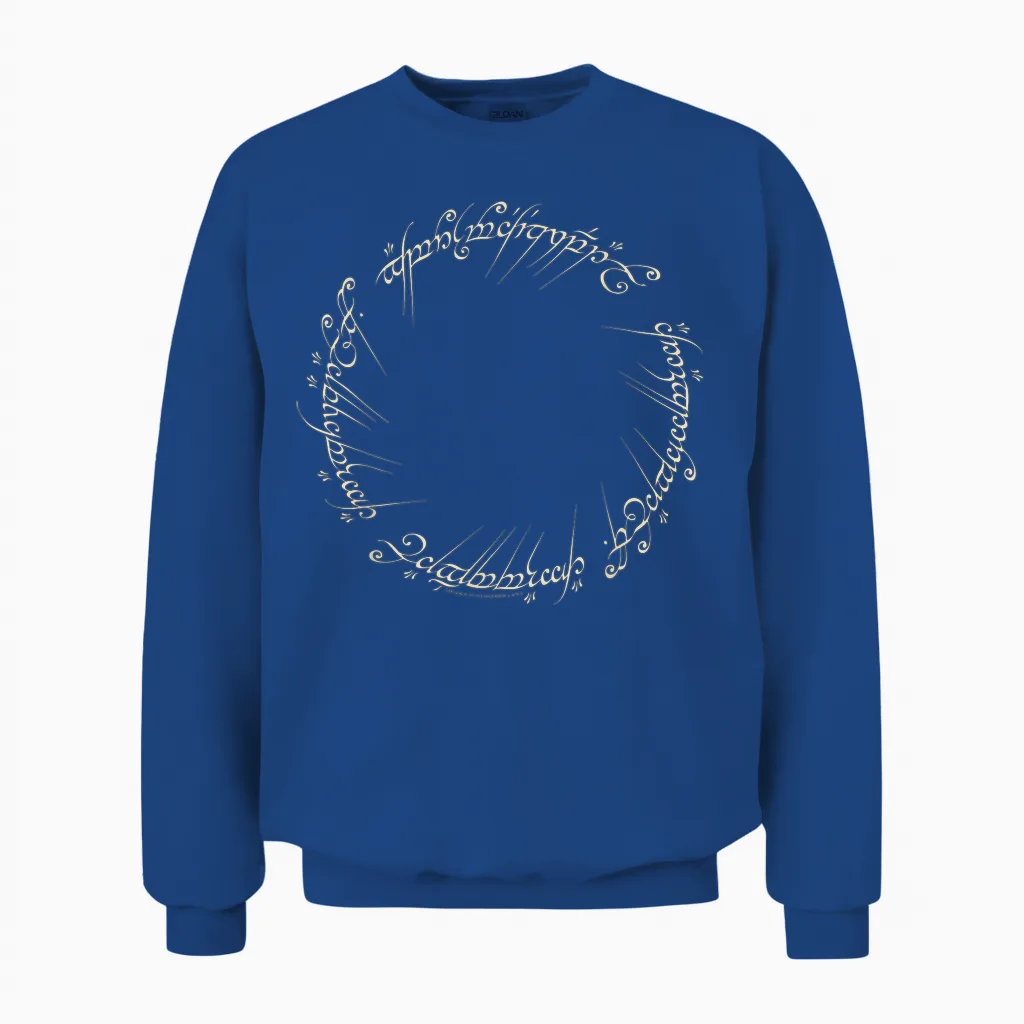 The Lord of the Rings One Ring to Rule Them All Unisex Sweatshirt in Royal