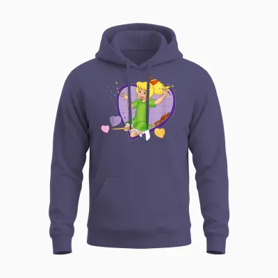 Bibi Blocksberg - Heart T-Shirt, Blue Unisex Hoodie - Heather Sport Dark Navy