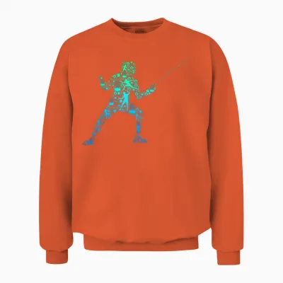 Fechten Fechter Kinder Unisex Sweatshirt - Orange