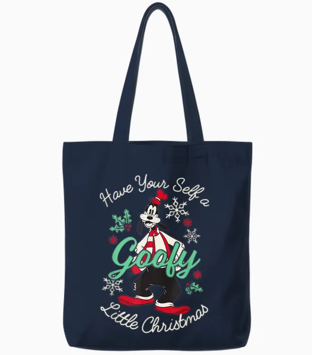 Disney Mickey and Friends Christmas Have a Goofy Christmas Tote Bags - Navy