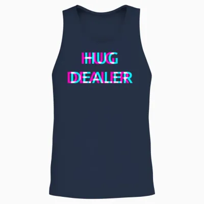 Hug Dealer Techno Edm Music Festival Raver Dance Rave Unisex Tank Top - Navy