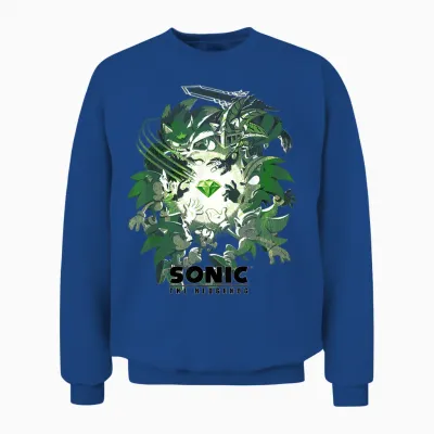 Sonic the Hedgehog Sonic Through the Ages Logo Unisex Sweatshirt - Royal