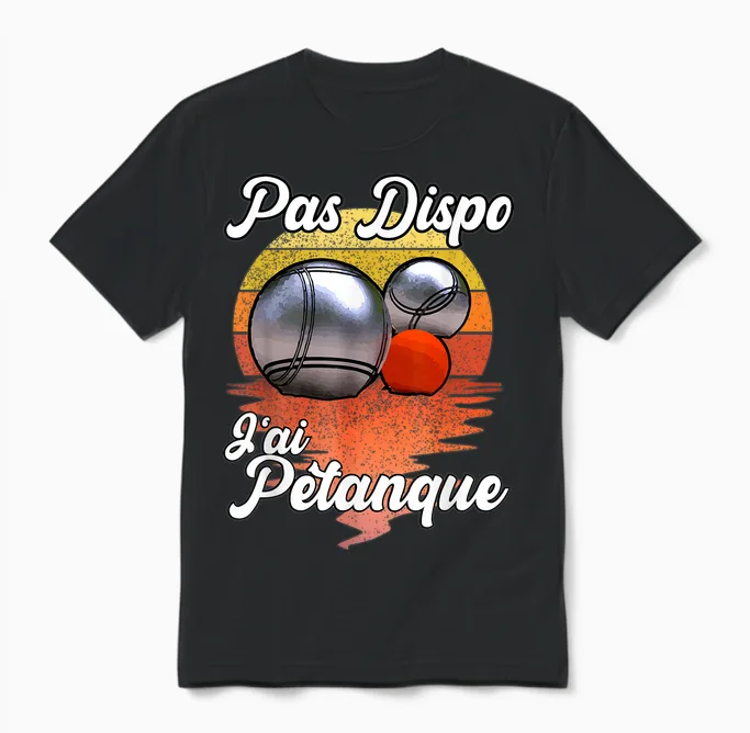 Not Available J'ai Pétanque - Funny Humour for Fan Des Boules Unisex T-Shirt in Black