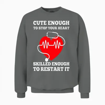 Nurse Nurse Gift Funny Nurse Unisex Sweatshirt - Graphite Heather