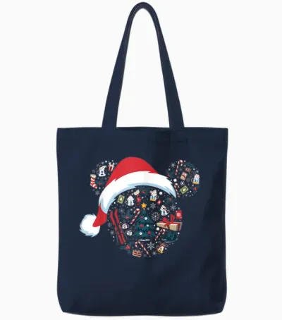 Disney Mickey Mouse Icon Winter Lodge Tote Bags - Navy