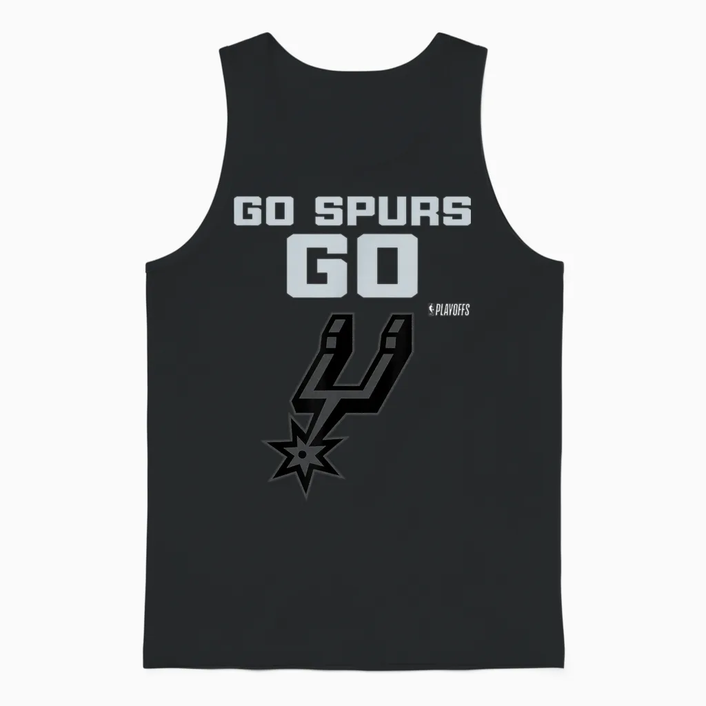 Nba 2026 Playoffs Mantra Spurs Bilboard Unisex Tank Top in Black