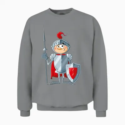 Cartoons-Funny-Knight Unisex Sweatshirt - Sport Grey