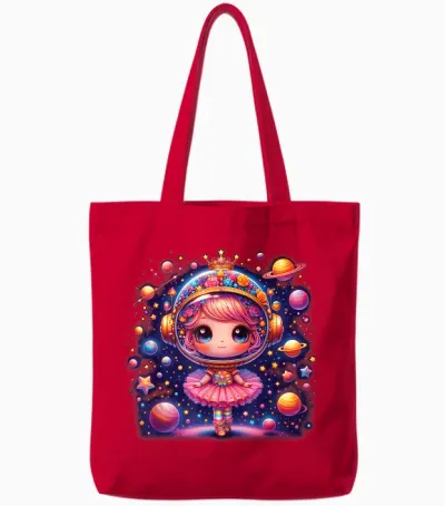 Ballerine Astronaute Danseur Danse Astronomie Tote Bags - Red