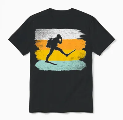 Dive Retro Unisex T-Shirt - Black