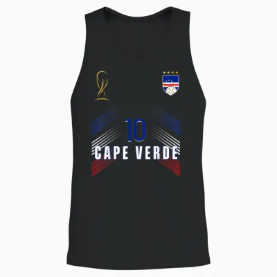 Retro Cape Verde Flag Cape Verdean Pride Lovers Unisex Tank Top - Black