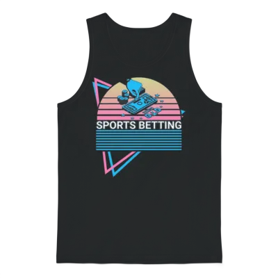 Sports Betting Bettor Retro Unisex Tank Top - Black