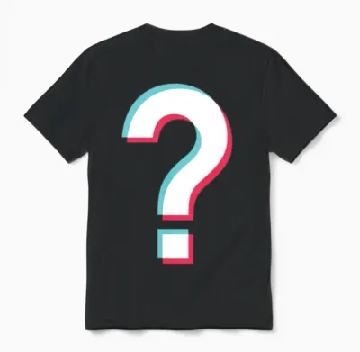 Question Mark Unisex T-Shirt - Black