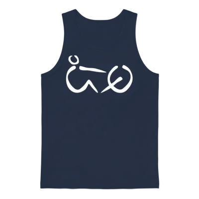 Rowing Ergo Logo Unisex Tank Top - Navy