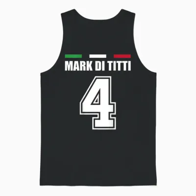 Funny Name Italy Jersey for Mallorca and the Party T-Shirt, Blue Unisex Tank Top - Black