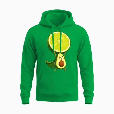 Joli Super-Héros D'avocat Avec Puissance De Tranche De Citron Vert Unisex Hoodie - Irish Green