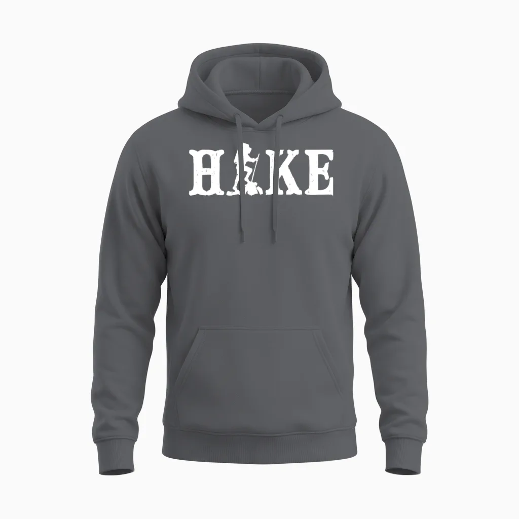 Hike Hiking & Outdoors Gift Unisex Hoodie in Charcoal
