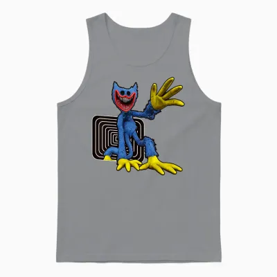 Kinder Poppy Playtime Nightmare Huggy Wuggy Von Deep Sleep Unisex Tank Top - Sport Grey