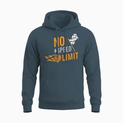 No Speed Limit Unisex Hoodie - Dark Heather