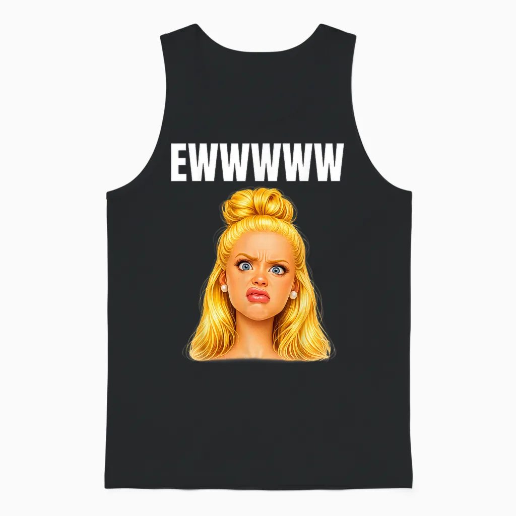 Lustiges Meme Gesicht Doll Face Sarkasmus Design Mit Love Unisex Tank Top in Black