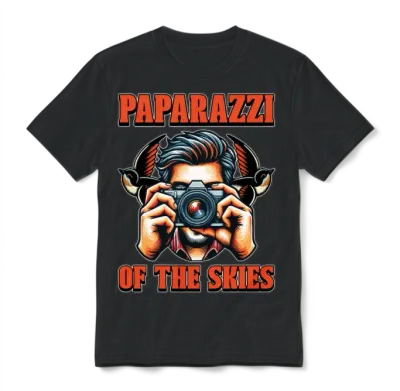 Bird Photography Paparazzi of the Nature Lover Unisex T-Shirt - Black