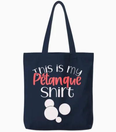 Funny Petanque Tote Bags - Navy