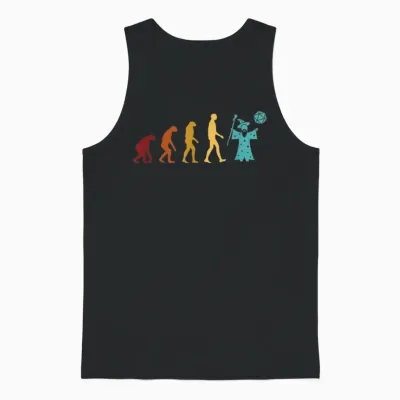 Rpg Games Pnp Brettspiel Geschenke Für Erwachsene Pen and Paper Evolution Rollenspiel Tabletop Pen and Paper T-Shirt Schwarz Klein Eu S Unisex Tank Top - Black