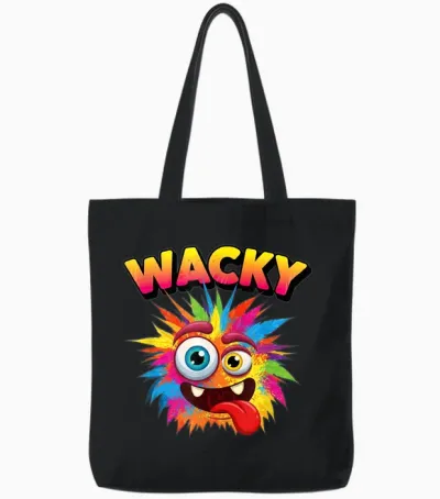 Wacky Outfit Tote Bags - Black