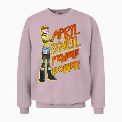 April O'neill - Female Power Unisex Sweatshirt - Light Pink