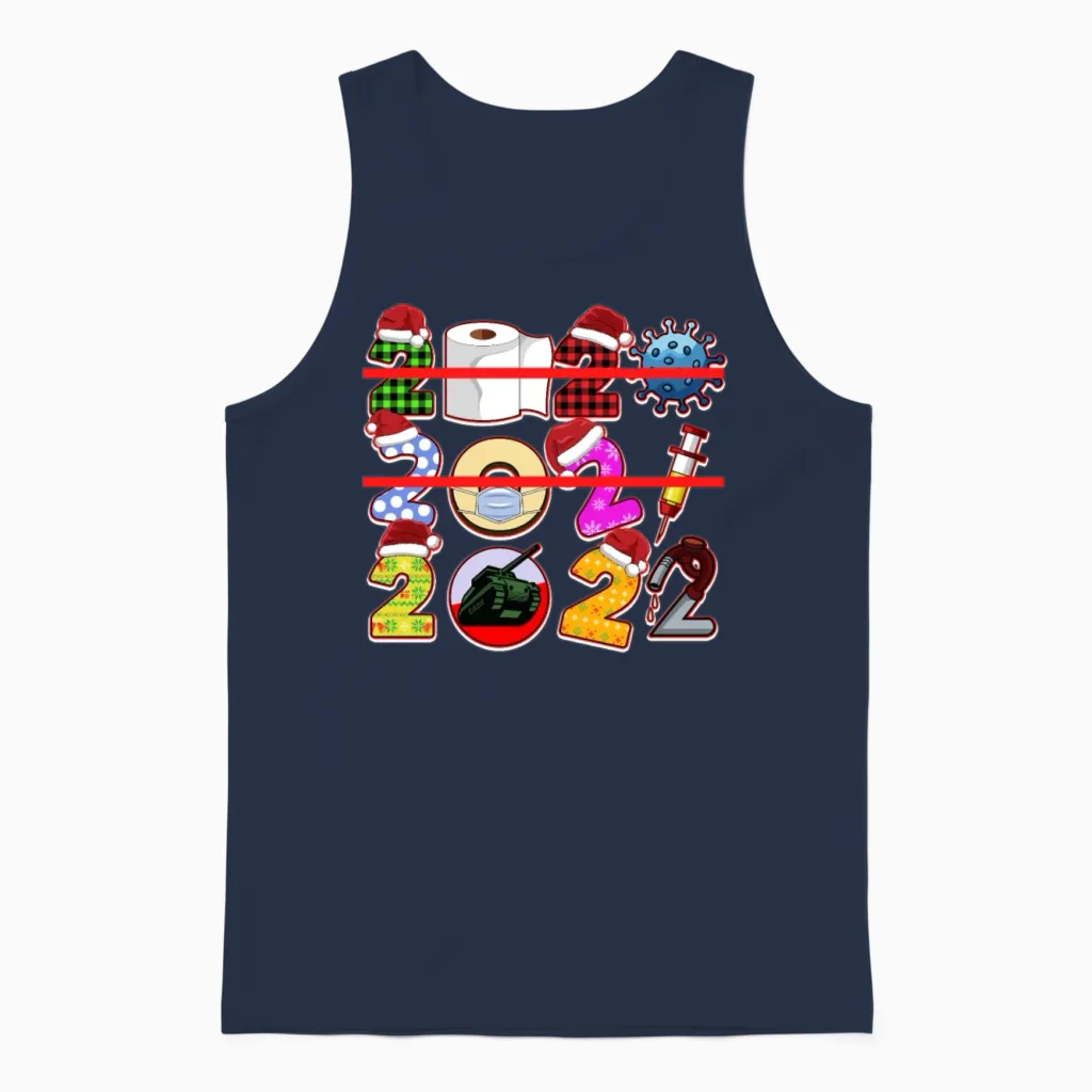 Hilarious Funny Christmas Memes - Funny Christmas Unisex Tank Top in Navy
