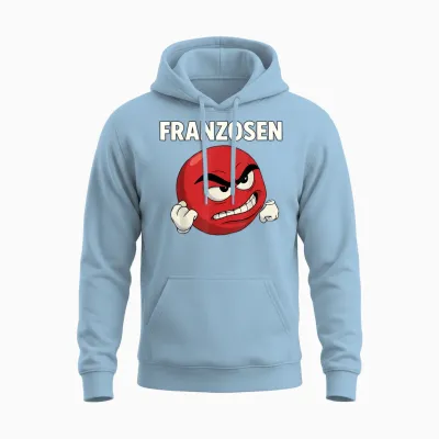 Funny Saying Comic Figure Humorous French Meme Unisex Hoodie - Light Blue