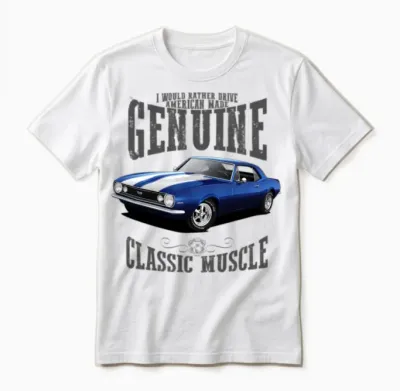 Rather Drive a Blue Camaro Unisex T-Shirt - White