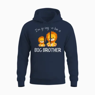 Kids Big Brother 2025 Promoted to Big Brother 2025 T-Shirt, Black Unisex Hoodie - Navy