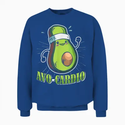 Läufer Avo Cardio Marathon Laufen Lustiges Lauf Unisex Sweatshirt - Royal