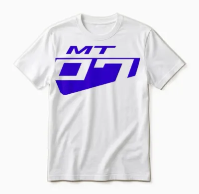 Mt-07 Sport Bike Motorcycle Unisex T-Shirt - White