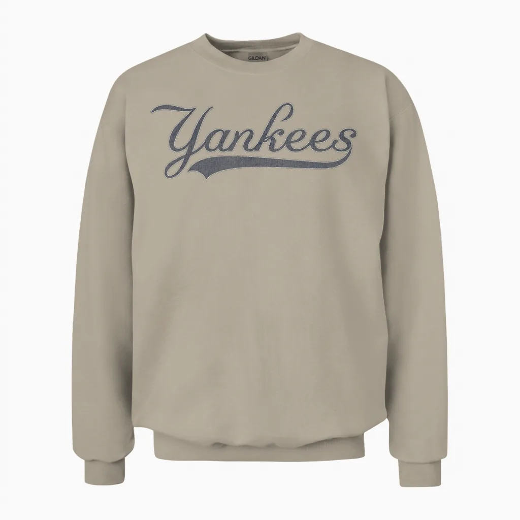 Yankees Vintage Retro Style Classic 70s & 80s Unisex Sweatshirt in Sand