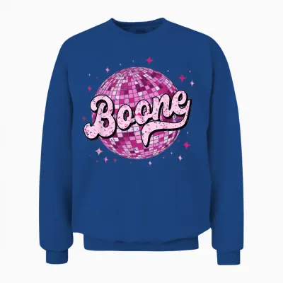 Retro Boone First Name I Love Boone 80's Vintage Unisex Sweatshirt - Royal