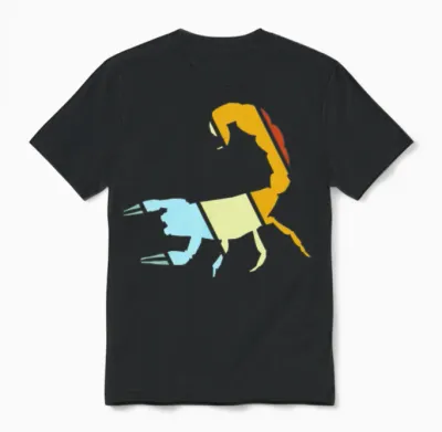 Scorpio Retro Unisex T-Shirt - Black