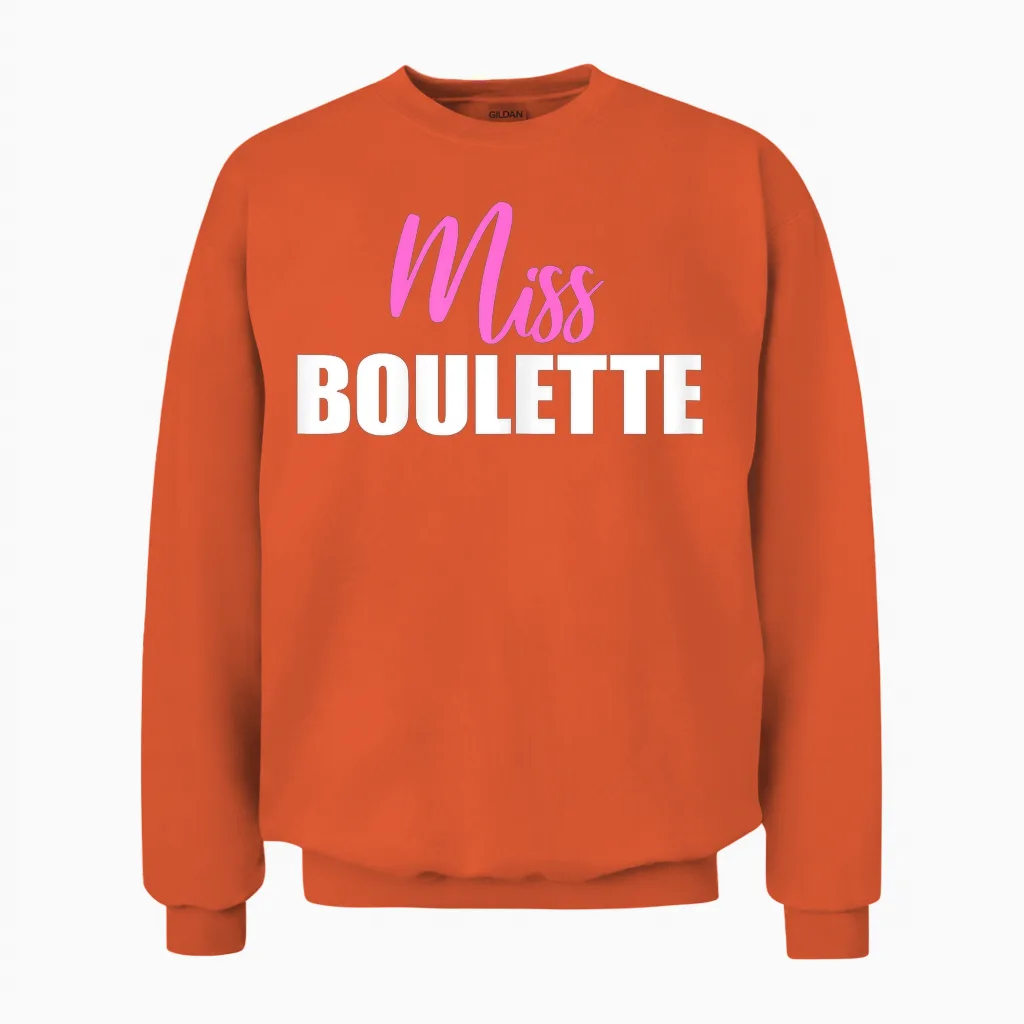Miss Boulette | Awkward Gaffe Dumpling Error Left Fun Unisex Sweatshirt in Orange