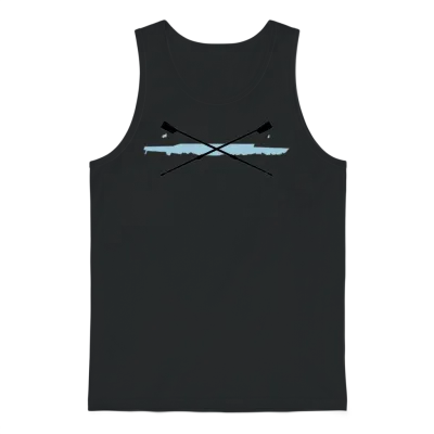 Rowing, Crew Unisex Tank Top - Black
