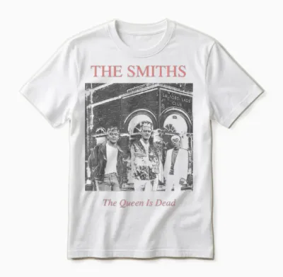 The Smiths the Queen Is Dead Salford Lads by Stephen Wright Unisex T-Shirt - White