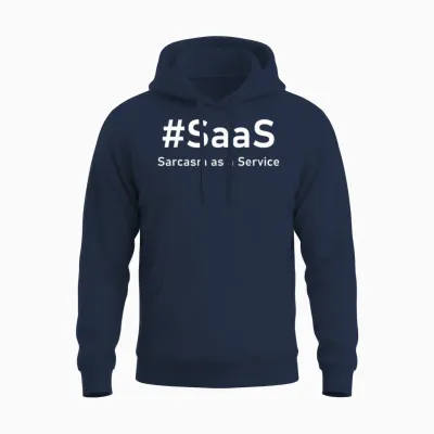 Sarcasm as a Service | Witziger It-Spruch Für Nerds Unisex Hoodie - Navy