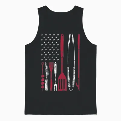 Bbq Smoker Barbecue Chef Smoking Tools Grilling Pit Master Unisex Tank Top - Black