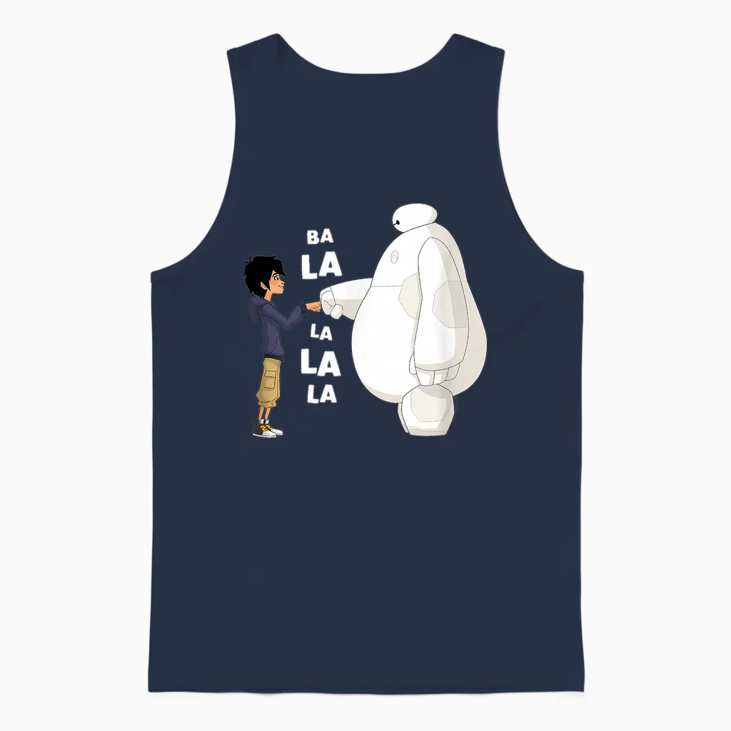 Big Hero 6 - Fist Bump Ba La La La La Unisex Tank Top in Navy
