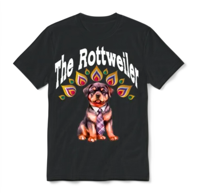 Rottweiler Dog Unisex T-Shirt - Black