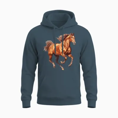 Horse Unisex Hoodie - Dark Heather