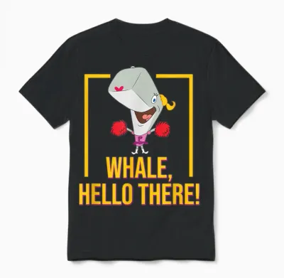 Pearl Krabs - Whale, Hello There! Unisex T-Shirt - Black